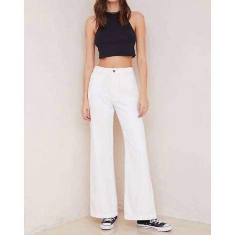 NEW BELLA DAHL Harlow 70's Jeans in‎ White Size 26